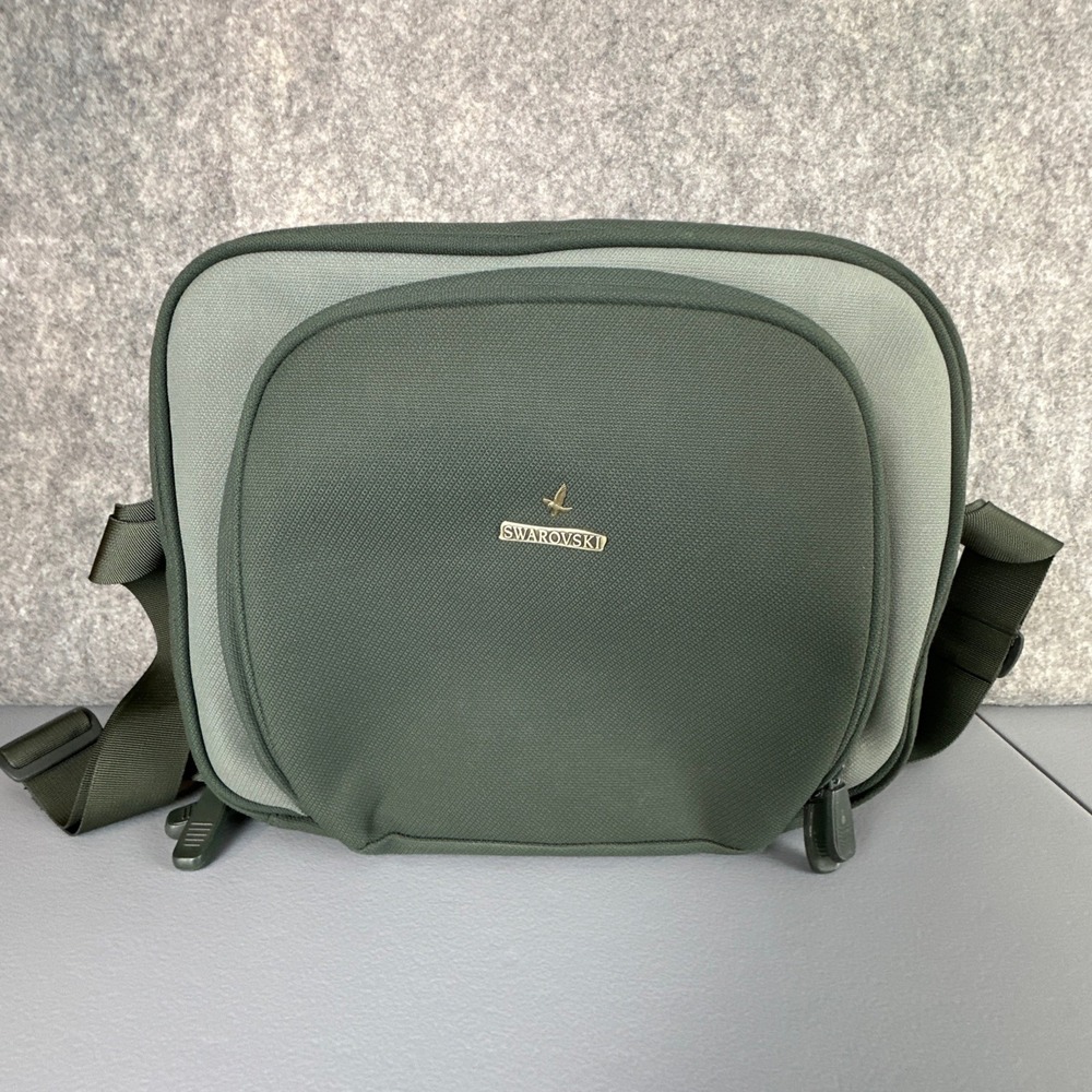 Swarovski Binocular Bag Green Vintage Shoulder Bag Canvas Padded Strap